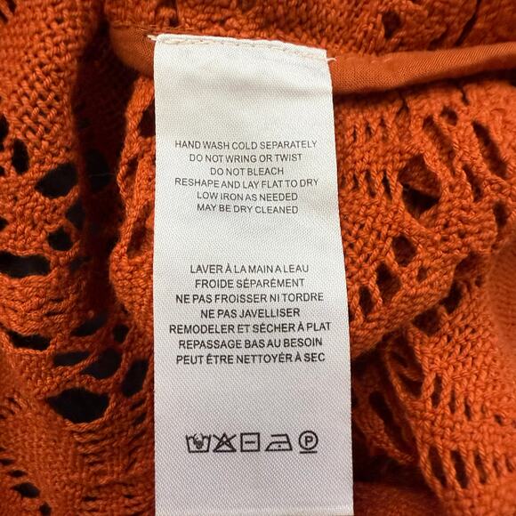 Free People kimono crochet floral embroidery all tous kaftan wrap duster - Picture 10 of 10